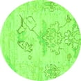 thumbnail image 1 of Ahgly Company Indoor Round Abstract Green Modern Area Rugs, 5' Round, 1 of 4