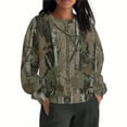 thumbnail image 2 of Makaor Womens Sweatshirts Plus Size Crew Neck Tops Camouflage Long Sleeve Pullover Tees Oversized Casual Fall Winter Clothes, 2 of 7