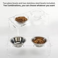 thumbnail image 2 of Juego de cuencos elevados para perros y gatos Feoyoho de acrílico con 2 cuencos de acero inoxidable, 2 of 36