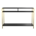 thumbnail image 2 of Furniture of America Mirah Contemporary Metal 3-Shelf Console Table in Black, 2 of 5
