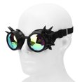 thumbnail image 1 of Retro Steampunk Goggles, Kaleidoscope Rave Glasses with Elastic Band, Stylish Eye Protection Goggles, Vintage Sunglasses Goggles, Party Decoration Props, 1 of 7