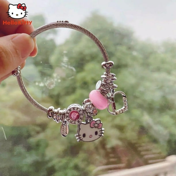 Hello Kitty Bracelet Student Cartoon Beaded Wristband Cute Couple