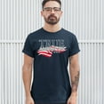 thumbnail image 3 of Tee Hunt True American T-shirt Stars and Stripes Independence Day July 4th Men's Tee, Navy Blue, XX-Large, 3 of 5