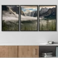 thumbnail image 3 of wall26 - 3 Piece Framed Canvas Wall Art - The Sun Peaks Over The Sierras for its First Glimpse of The Yosemite Valley. - Modern Home Art Stretched and Framed Canvas Ready to Hang - 24"x36"x3 Black, 3 of 5