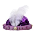 thumbnail image 2 of Sombrero de Sultán Indio Sunnimix Pañuelo para Cabeza Hijab Color Morado, 2 of 8