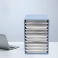 thumbnail image 6 of Literature Organizer File Sorter Paper Storage Holder 11 Slot 3Color Office/Home Blue, 6 of 12