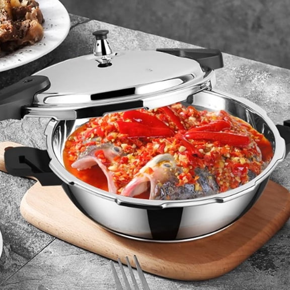 Stainless Steel Electric Pressure Cooker 1.8L Mini Slow Cooker with Safety Locking Lid for Rice Soup Stew