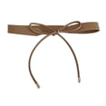 thumbnail image 2 of Women Belt Solid Color Faux Leather Lace-up Narrow Anti-slip Adjustable Lightweight Sweater Dress Coat Waist Decoration Waistband Waist Strap, 2 of 8