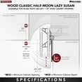 thumbnail image 4 of Rev-A-Shelf 4WLS882-38-570 Wooden 2-Shelf Blind Corner Pull Out Organizer, 4 of 12
