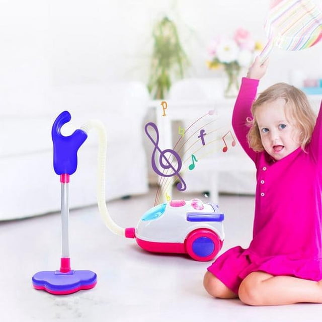 Aspiradora eléctrica mini para niños, juguete de limpieza simulado para niños, aspiradora de juguete