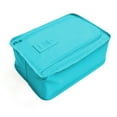 thumbnail image 6 of HEROOY Travel Shoe Bags, Foldable Waterproof Shoe Puches Organizer 12"x4"x8" Blue, 6 of 9
