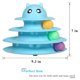 thumbnail image 2 of Plato giratorio Cat Toy Roller UPSKY de 3 niveles con 6 bolas de colores, 2 of 7