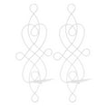 thumbnail image 4 of Candelabro de Pared de Hierro para Velas, 2 Juegos de portavelas Plegable Resistente a la deformación, Innovador portavelas de Pared para Dormitorio, Comedor(Blanco), 4 of 14