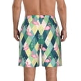 thumbnail image 3 of Naloa Flamingo Men's Beach Shorts, Surfing shorts, Swim trunks, Quick Dry Swim Trunks for Surfing Beach Fun - Small, 3 of 9