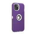 thumbnail image 5 of Hotpom for iPhone 13/ iPhone 14 Case with 2 Pack Privacy Screen Protector Shockproof/ Drop Proof Protection Women Men universal Phone Cover, Purple/ White, 5 of 6