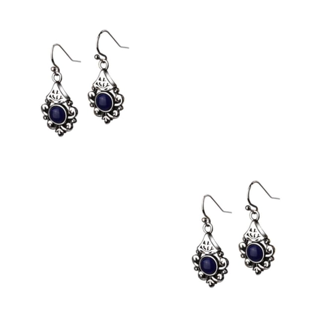 Sonducket 2 Pieces Banquet Fashion Crystal Earrings Traveling Decoration Earrings Vintage Girls Drop Ceremony Gift Jewelry Style Mostrar como imagen 2Conjunto