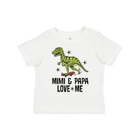 

Inktastic Mimi and Papa Love Me Grandchild Dinosaur Gift Toddler Boy Girl T-Shirt