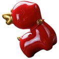 thumbnail image 4 of WHAMVOX  Ceramic Animal Figurine Statue Decor Decoration Living Room Ornaments Red, 4 of 8