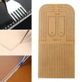 thumbnail image 4 of 1PC Leather Craft Punching Ruler Acrylic Leather Craft Making Template Stencil Tool Supplies 3mm, 4 of 8