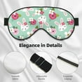 thumbnail image 2 of Rocae Bunny And Rose for Mask for Women Men, Luxury Eye Cover Eye Shade with Adjustable Strap for Travel, Nap, Meditation, 2 of 7