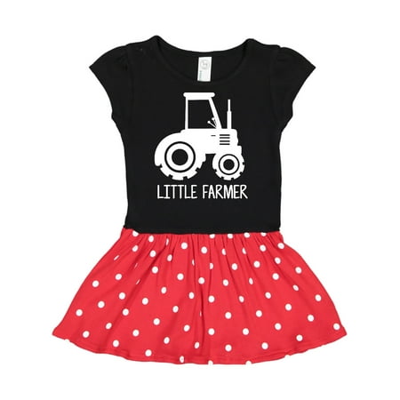 

Inktastic Little Farmer with Tractor Gift Toddler Girl Dress