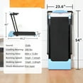 thumbnail image 2 of Compact Foldable Electric Treadmill for Home Office, 300lbs Compact Running Treadmill for Small Spaces, Lightweight Folding Treadmills with Handle, Apartment Size ， 2.5HP, 2 of 5