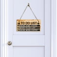 thumbnail image 2 of To Do List Drink Some Coffee Make To Do List Drink More Coffee 5" x 10" Hanging Wall or Door Sign | Funny Home Decor, 2 of 7