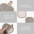 thumbnail image 4 of 6 Pack Kitchen Scrub Sponges Reusable Non-Scratch Microfiber Sponge Heavy Duty Scouring Pad for Kitchen Cleaning, Multifunctional Household Washing Tool (3 Colors), 4 of 7