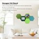 thumbnail image 2 of 10 Piezas / Juego Tablero Pegatina de Pared de Fieltro Hexagonal Tablero de Mensaje Casa 3D Multifuncional de Habitación para Niños Serie Verde, 2 of 5