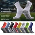 thumbnail image 4 of TNOBHG Sports Socks 1 Pair Sports Basketball Socks Breathable Sweat-absorbing Non-slip Design Compression Comfort High Crew Socks Thickened Socks, 4 of 8