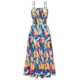 thumbnail image 1 of Vestido Grace Karin 2025, casual, playa, línea A, maxi azul L, 1 of 5
