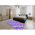 thumbnail image 4 of Ahgly Company Indoor Rectangle Patterned Purple Plum Purple Novelty Area Rugs, 2' x 3', 4 of 6