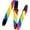 Rainbow, variant on Levy's MPJR-006 1.5" Adjustable Printed Kids Guitar & Bass Strap Racing Stripe Black