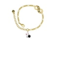 thumbnail image 2 of Delight Jewelry Silvertone Bowling Pins with Bowling Ball Gold-tone Paw Infinity Link Chain Bracelet, 6"+2" Extender, 2 of 3