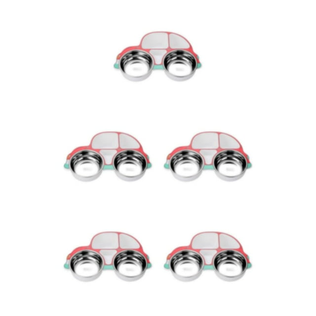 Advancent Juego de vajilla de acero inoxidable para niños, cuchara, tenedor, forma de alimentación, cuenco, cubertería antideslizante, Type2 NO2