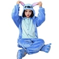 thumbnail image 2 of Invierno adultos Kigurumi Animal Stitch Onesies mujeres hombres pijamas traje de una pieza Halloween Navidad con capucha dibujos animados Onesie disfraces, 2 of 6