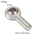 thumbnail image 3 of Uxcell Spherical Rod End Bearing Joint Bearing Right Hand Male Thread Connector 18mm, 3 of 6