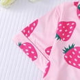thumbnail image 5 of Women's Shorts Suits 2 Piece Summer Beach Hawaiian Printed Short Sleeve Button Down Sets Comfy Casual Vacation Loose Fit Loungewear, 5 of 7