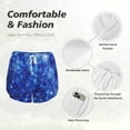 thumbnail image 4 of Rocae Blurred Star Snow Christmas for Women's Athletic Shorts Quick Dry Workout Hiking Shorts With Pockets for Running, Yoga, Gym, Sports XX-Large, 4 of 9