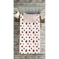 thumbnail image 3 of Ambesonne Ladybugs Quilted Bedspread Set 2 Pcs, Dotted Winged Animals, Twin Size, White Black, 3 of 3