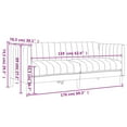 thumbnail image 2 of vidaXL Sofa 2-Seater Dark Grey Fabric, 2 of 5