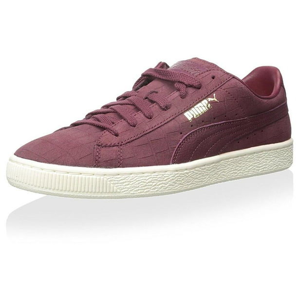 puma platform burgundy