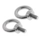 thumbnail image 1 of Perno de elevación DIN 580 de acero inoxidable Perno de tornillo de Perno marino X20mm (paquete de 2 piezas) Macarena Perno de ojo de acero inoxidable, 1 of 4