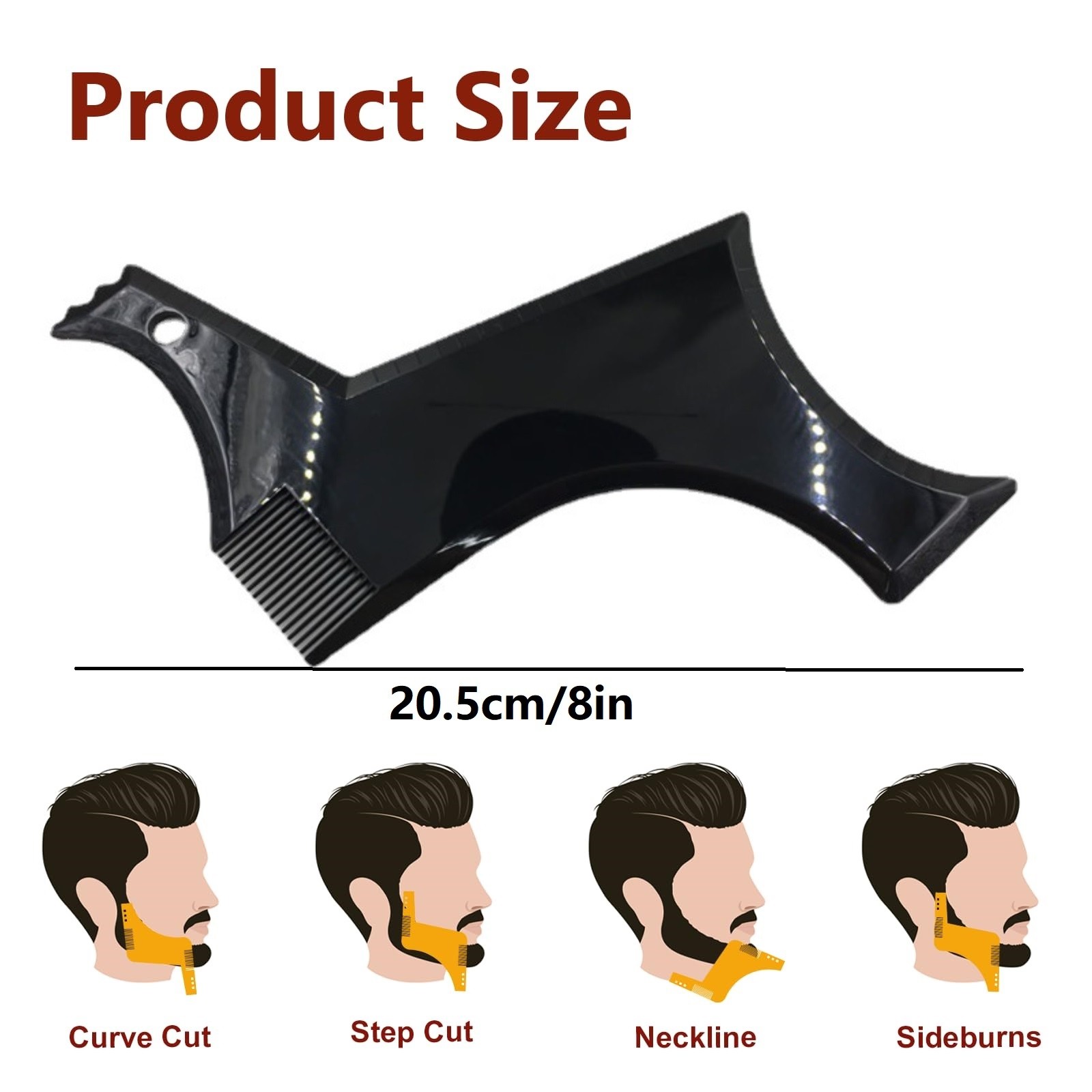 Latest Model 2025 Beard Shaping Tool Beard Facial Hair Shaping Template 