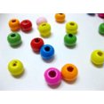 thumbnail image 4 of U8MO Craft DIY Mixed Bright Candy Colour Wood Round Beads Wooden Spacer Various Size-500pcs 6mm Round, 4 of 9