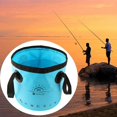 thumbnail image 1 of thinsony Collapsible Bucket Foldable Water Container Portable for Camping 20L Blue, 1 of 9