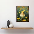 thumbnail image 2 of Whirlpool Duckling Lily Pads and Flowers Kids Bedroom Nursery Artwork Art Print Framed Poster Wall Decor 12x16 inch, 2 of 5