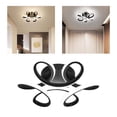 thumbnail image 1 of LED Luces de tejado Modernas LED Decoración de lámpara de la lámpara Interior Pórche Interior Luces de tejado Flush Montaje Lámparas para Comedor Paseo  negra Colco Lámpara de techo, 1 of 8