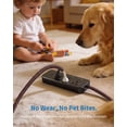thumbnail image 4 of LazySpin 10ft - 1/2 inch Cord Protectors, Wire Cover Cable Wrap Sleeve for Pets, Black&Red, 4 of 8