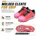 thumbnail image 3 of EQW Kids High-Top Baseball Cleats, Lace-Up Youth Baseball Shoes with Rubber Molded Cleats for Boys Girls, Ankle Support, 3 of 8